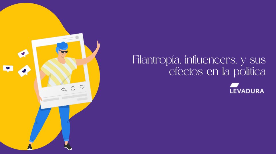 FILANTROPÍA, INFLUENCERS Y SUS EFECTOS EN LA POLÍTICA